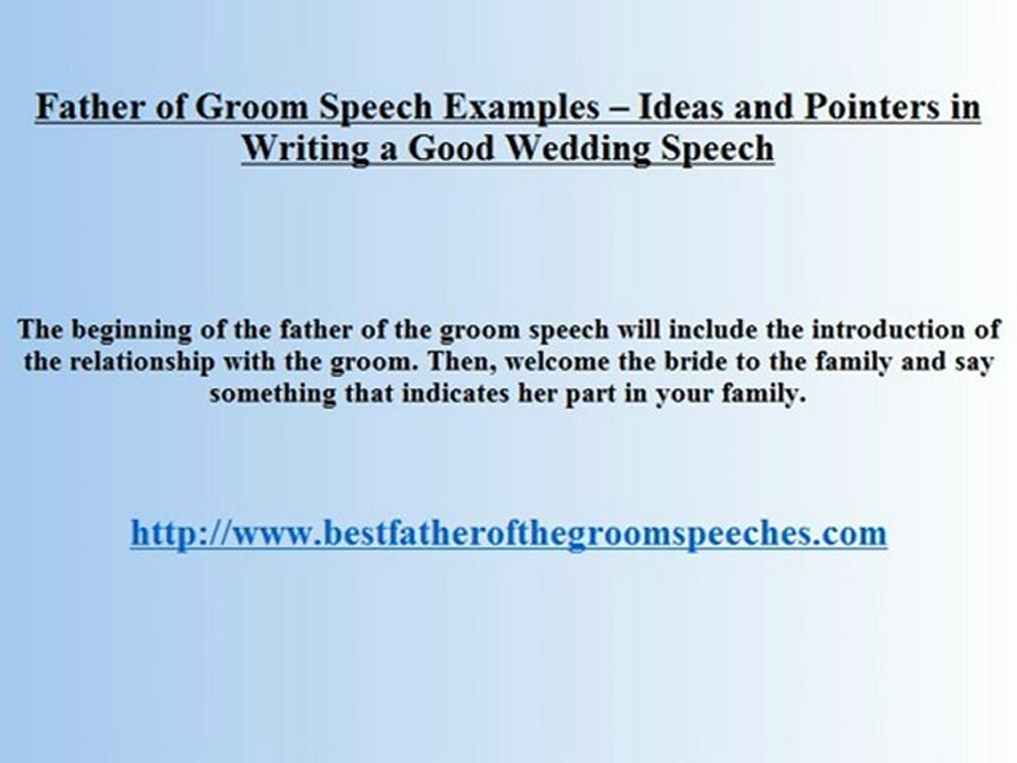 Bride And Groom Wedding Speech Template