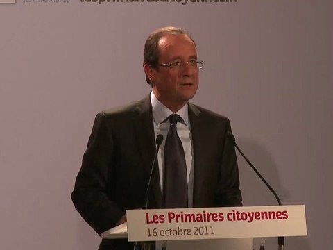 François Hollande, candidat à l'élection présidentielle