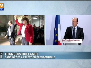 Primaire PS : déclaration de François Hollande