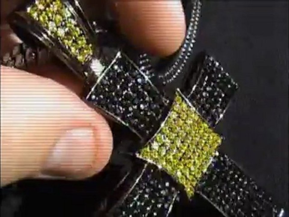 Black and Yellow Cross