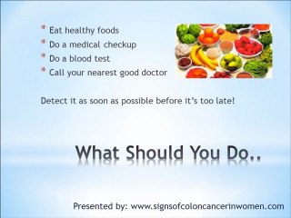 Signs of Colon Cancer in Women