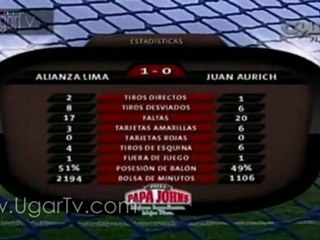 Alianza Lima 1 - 0  Juan Aurich 15/10/2011