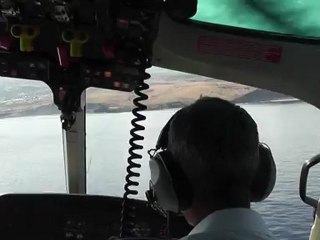 survol eau hélico