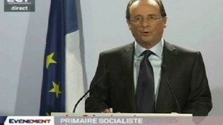 discours Hollande après les primaires