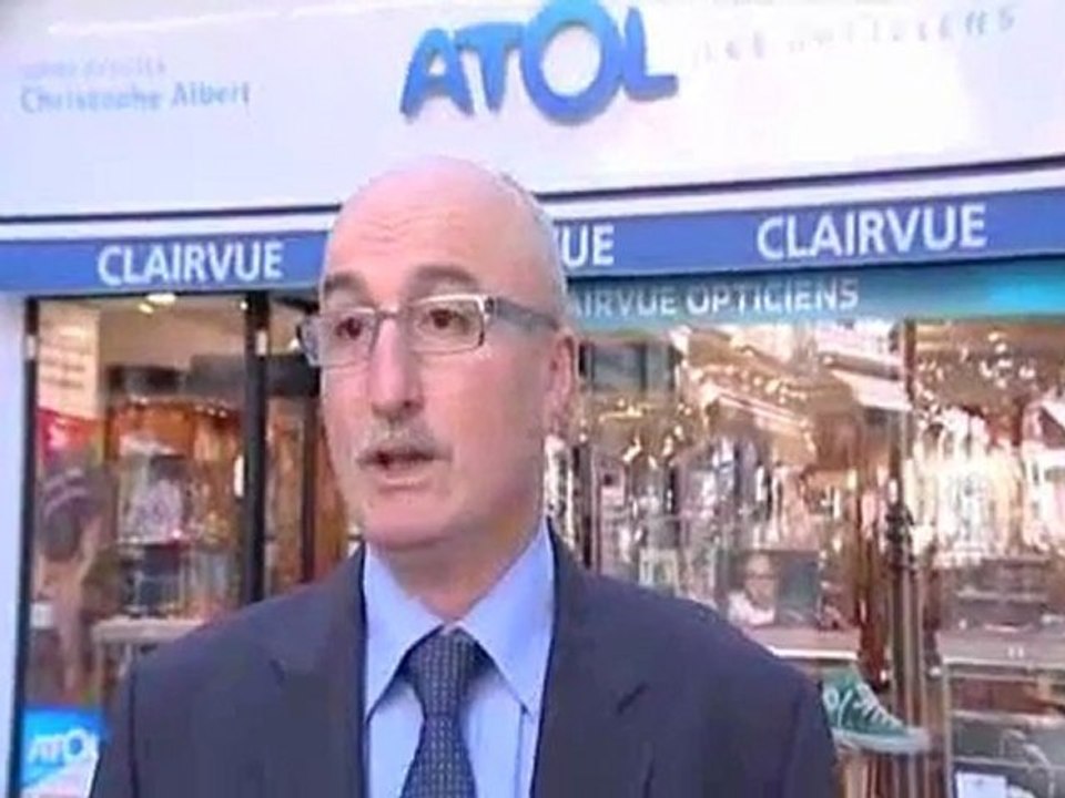 Christophe ALBERT - Opticien à Nevers et Président de l'association "Les vitrines de Nevers"