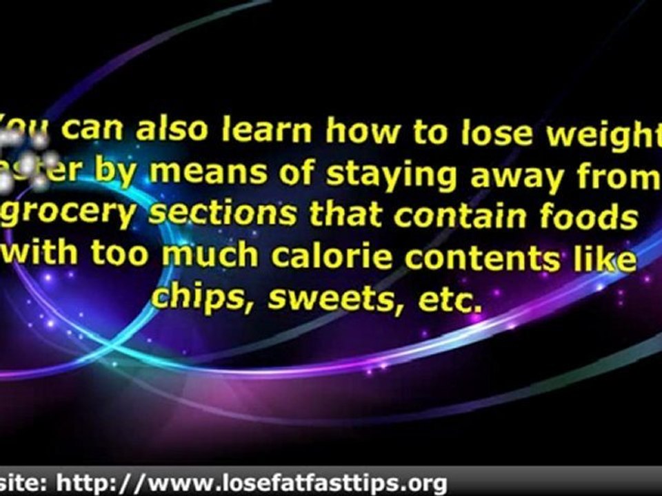 Methods on How To Lose Weight Faster
