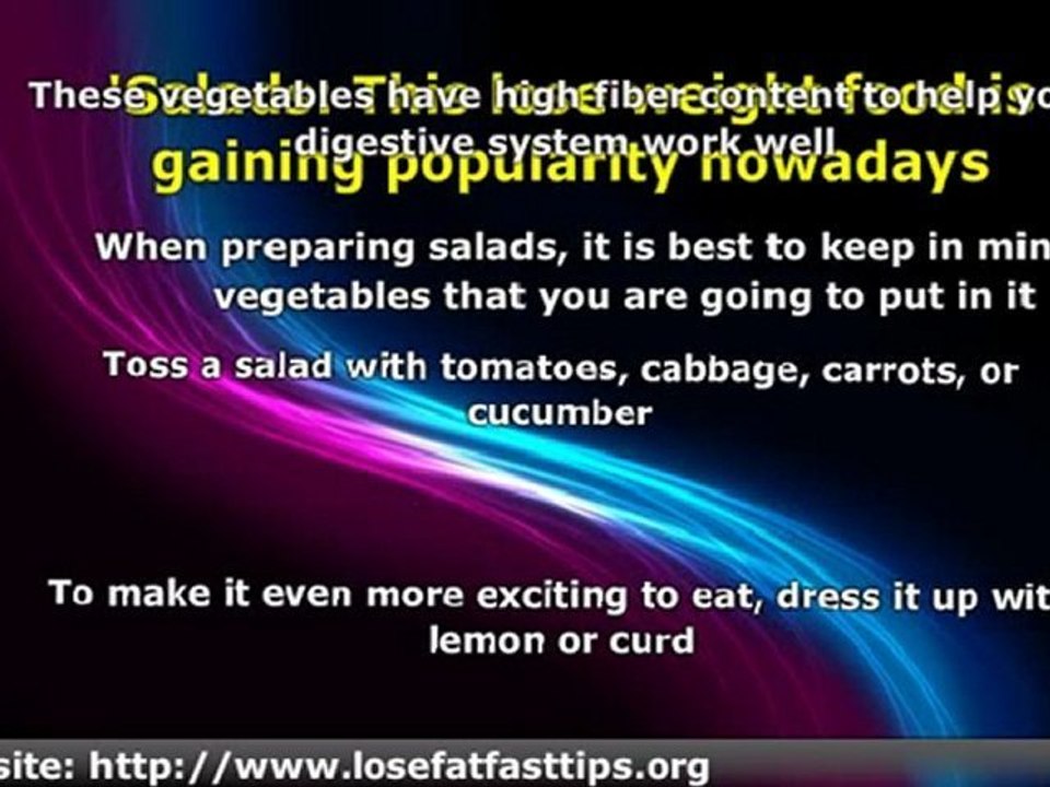 Find out the Famous Lose Weight Food