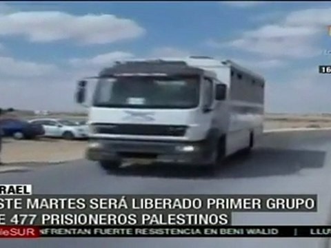 Israel liberará a prisioneros, en acuerdo con Palestin