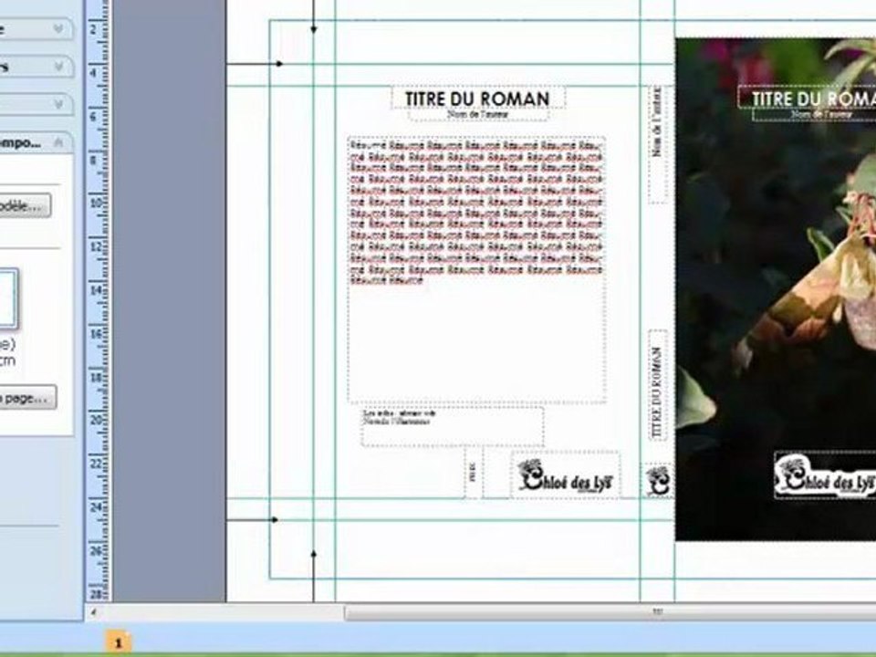 Faire sa couverture sous publisher