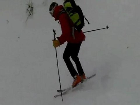 ski de rando a morzine : Tête de Bostan, couloir tordu