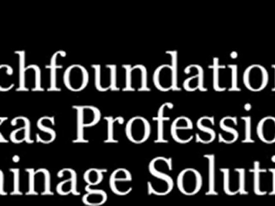 Dallas home foundation repair; foundation, drainage solutions and retaining walls
