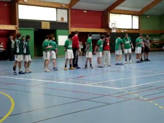 présentation des joueurs lors d'un match de coupe de france contre Falaise