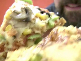 Monkey Lord orders pizza - Texas BBQ & Seafood FTMFW