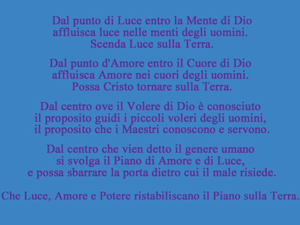 La Grande Invocazione