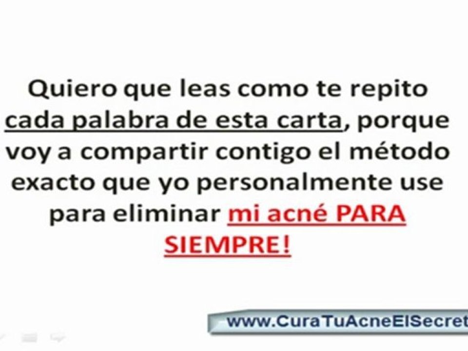 Eliminar Cicatrices del Acne (VIDEO GRATIS)