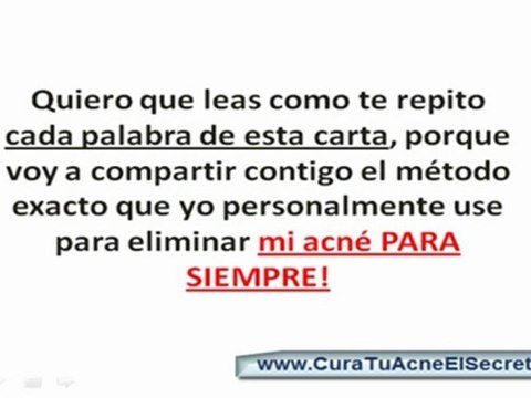 Eliminar Cicatrices del Acne (VIDEO GRATIS)