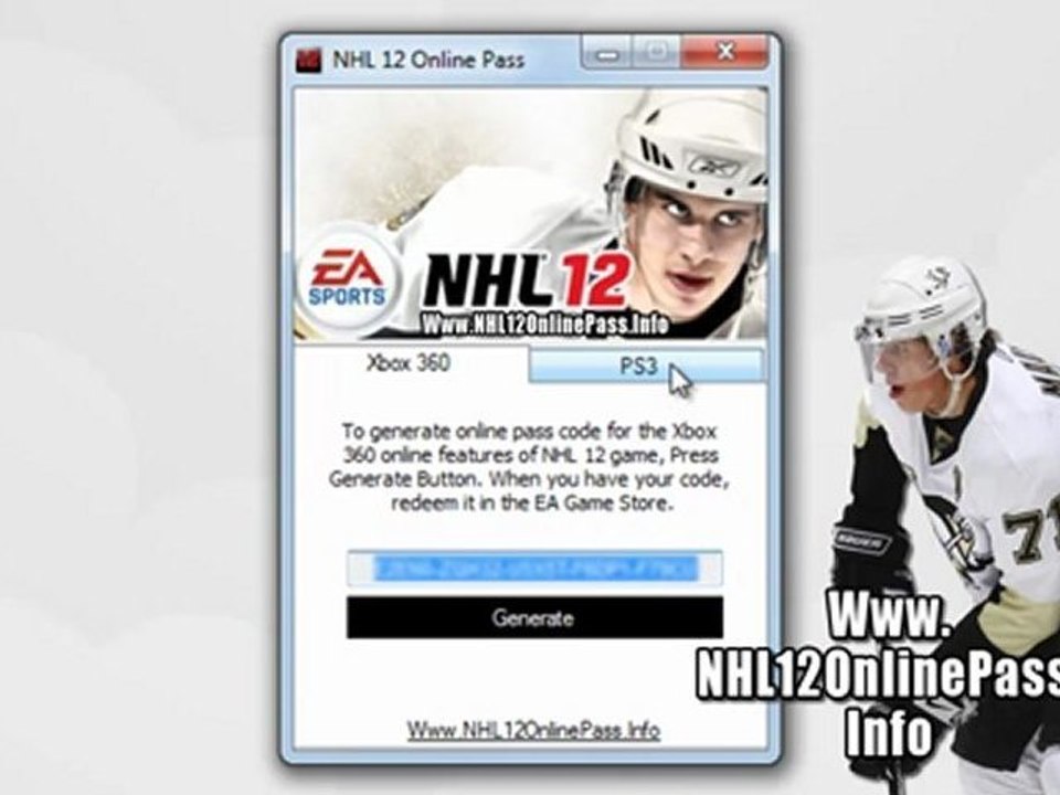 NHL 12 Online Pass Code Leaked - Download Free on Xbox 360 And PS3