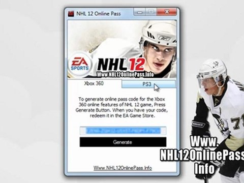 NHL 12 Online Pass Code Leaked - Download Free on Xbox 360 And PS3