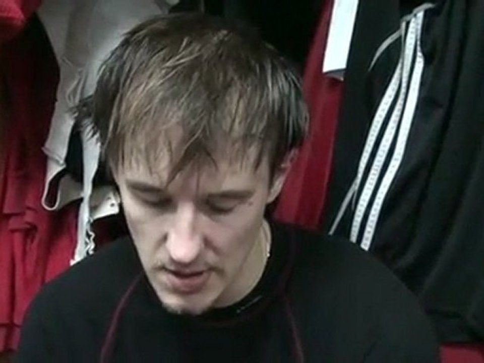 Олег  Губин после игры с к.Динамо 17.10.11.