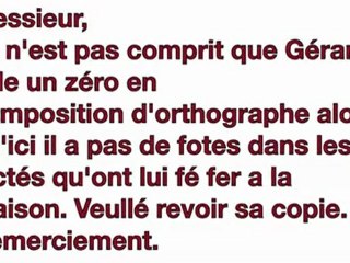 Meilleurs mots d'excuses de parents