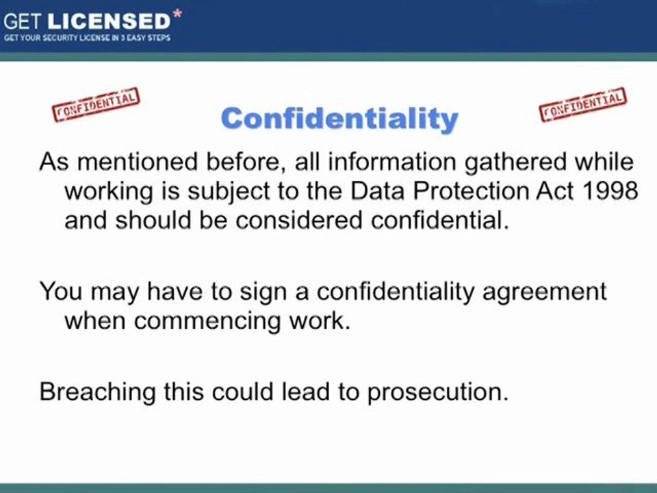 Working as a Security Guard