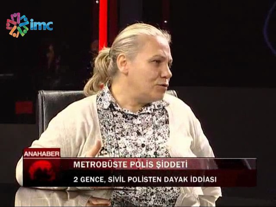 Kadın polis saldırısına uğrayan genç IMC TV'ye...