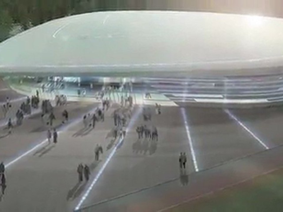 Visite du chantier de la halle sportive polyvalente - Antibes