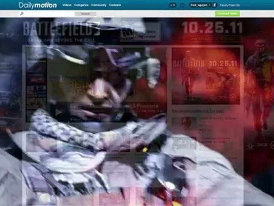 Habillage vidéo Battlefield 3 sur Dailymotion