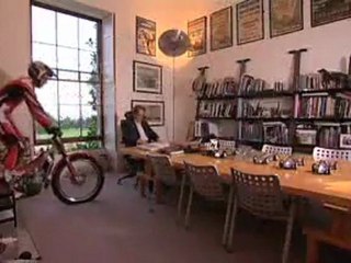 MCN News:  Dougie Lampin rides through Goodwood house