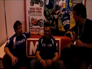 James Ellison and Leon Camier visit MCN at the NEC