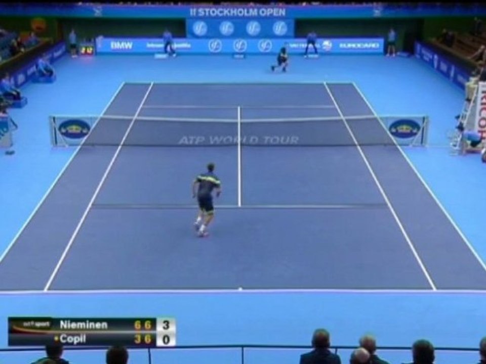 Nieminen batte Copil - Stoccolma, 1° turno