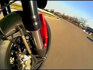 Ducati Hypermotard Evo on the road