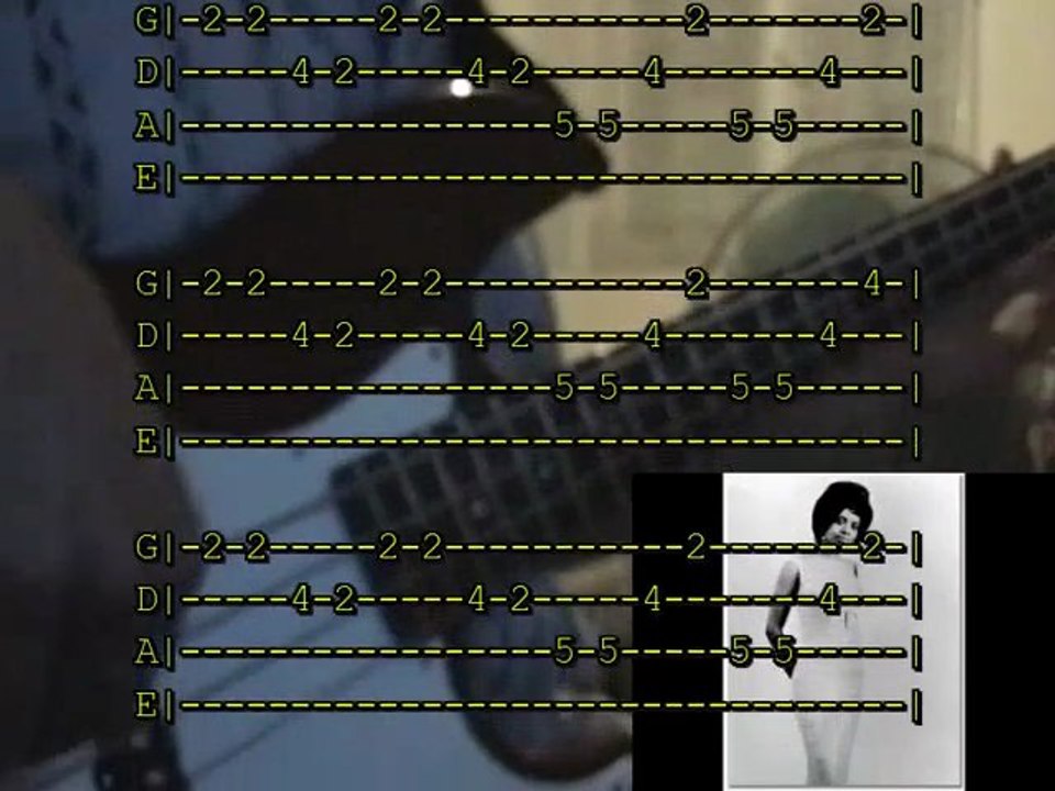 Fontella Bass _ rescue me (bass cover + tab )