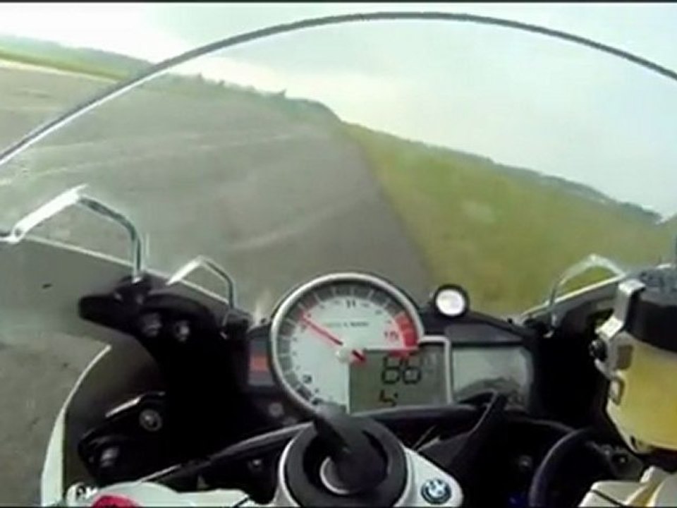 BMW S1000RR onboard at Bruntingthorpe