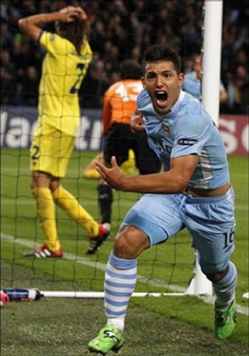 Manchester City 2-1 Villareal Cani, Dzeko scored, Aguero dramatic-strike