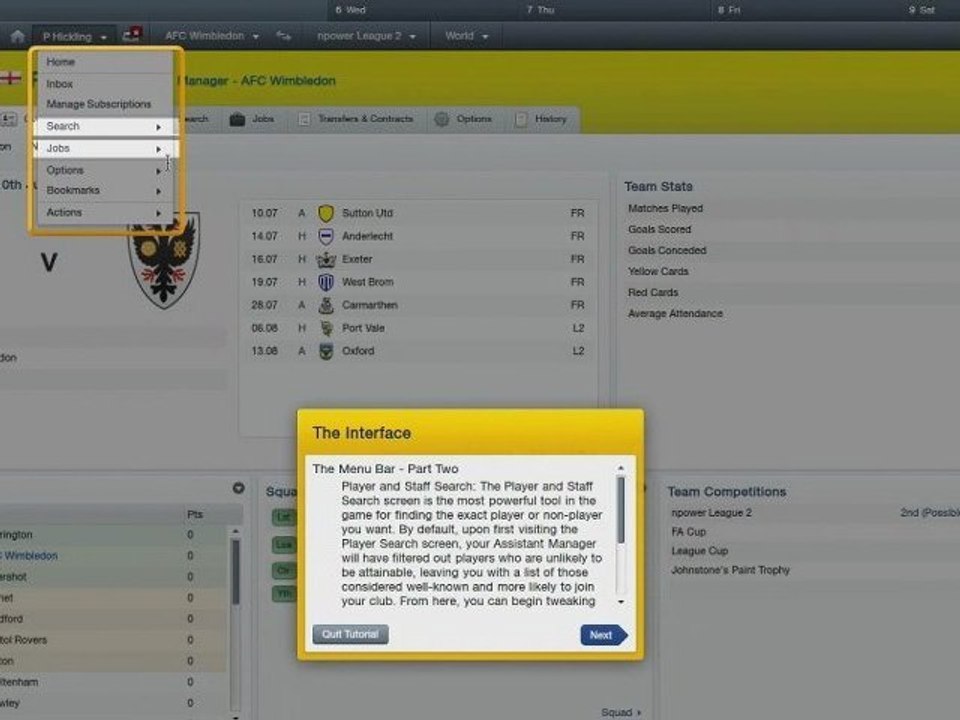 Τα Tutorials του Football Manager 2012