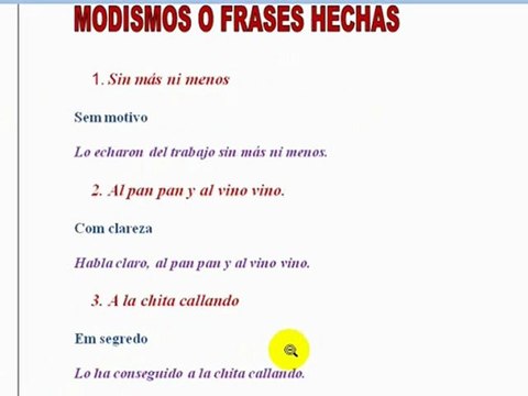 Expressões em espanhol 2