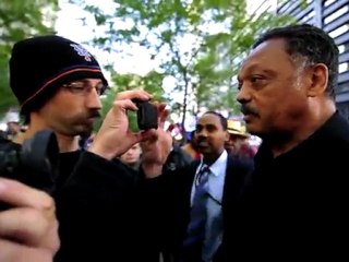 Jesse Jackson visits Occupy Wall Street
