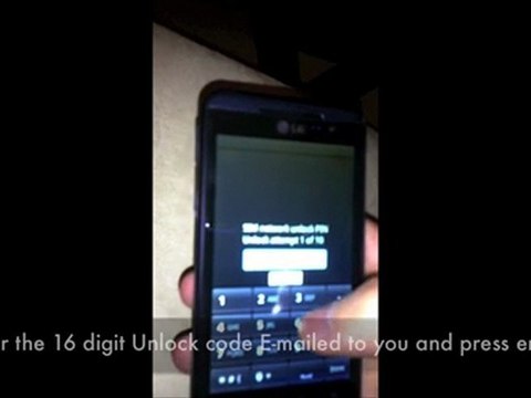 HOW TO UNLOCK LG THRILL 4G P925 - Unlock At&t LG Thrill ...