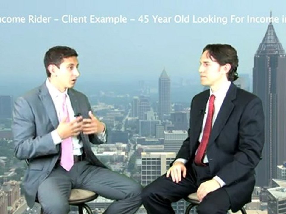 Annuity Income Rider Example - 45 Year Old Example