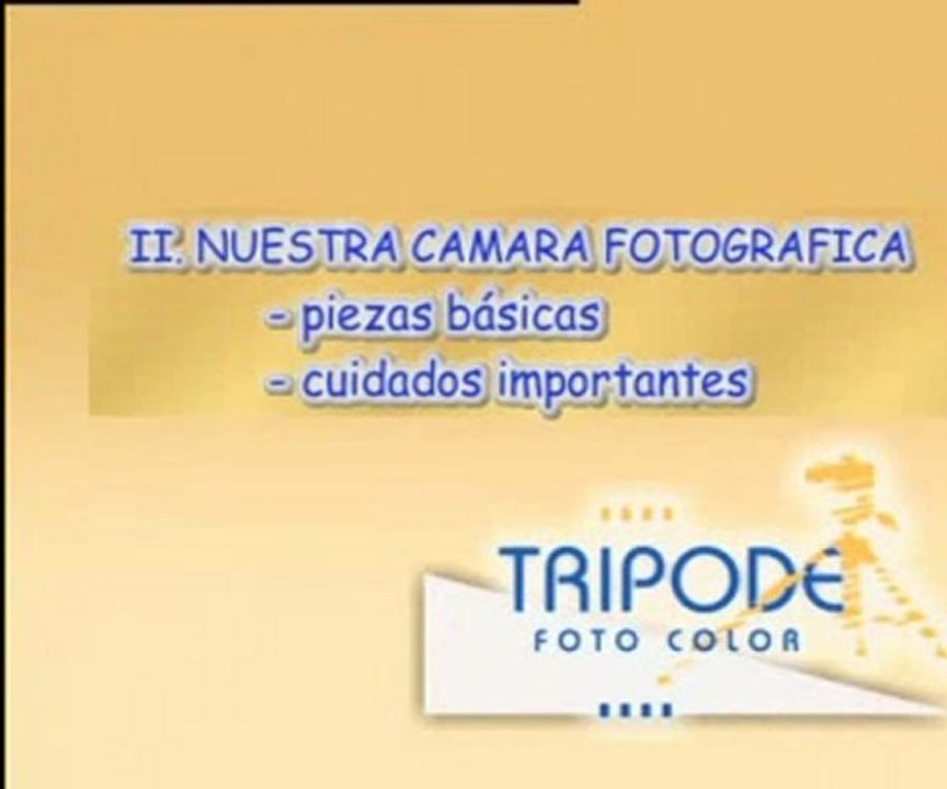 Fotografía paso a paso - Capítulo 2 - Nuestra cámara fotográfica