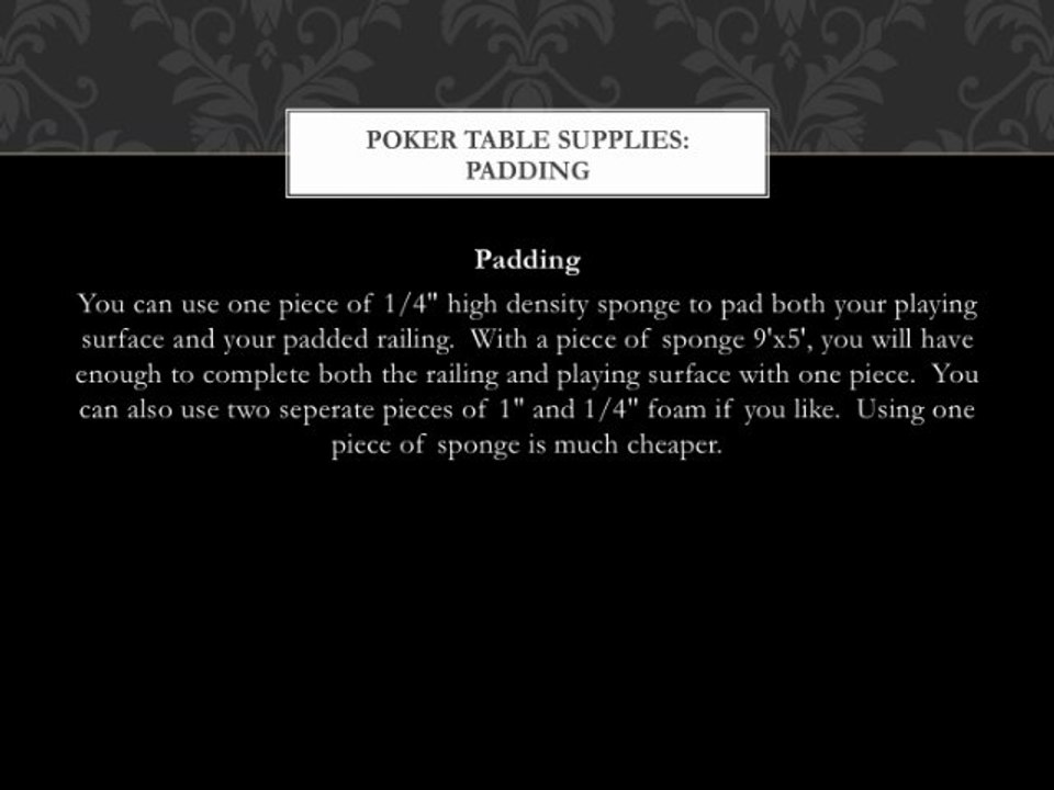 Poker Cup Holders: How to Build a Poker Table  |