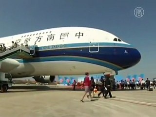 China Flies First Airbus Superjumbo Jet
