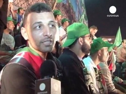 Besos, abrazos y lágrimas en Gaza