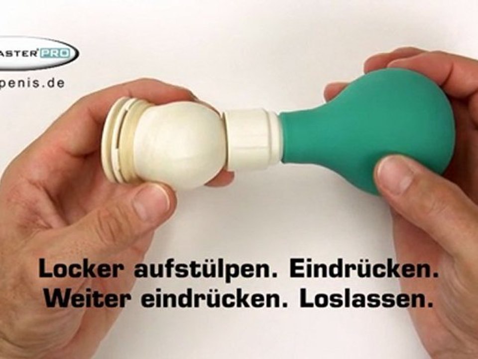 PeniMasterPRO alternative Handhabung des Pumpballs