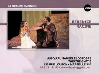 Théâtre: Bérénice au théâtre Gyptis (Marseille)