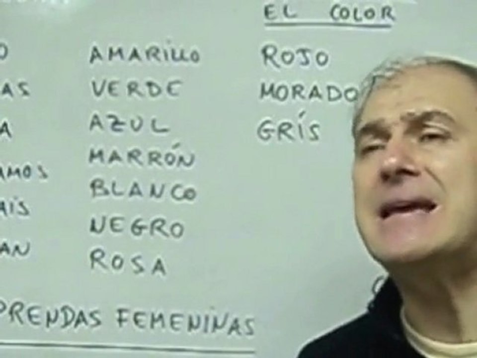 As cores em espanhol
