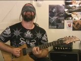 Blindfolded guitar playing-  Truth In Shredding Competition by Subway Bandit