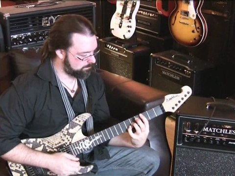 Washburn - N4 Snakeskin Nuno Bettencourt signature guitar