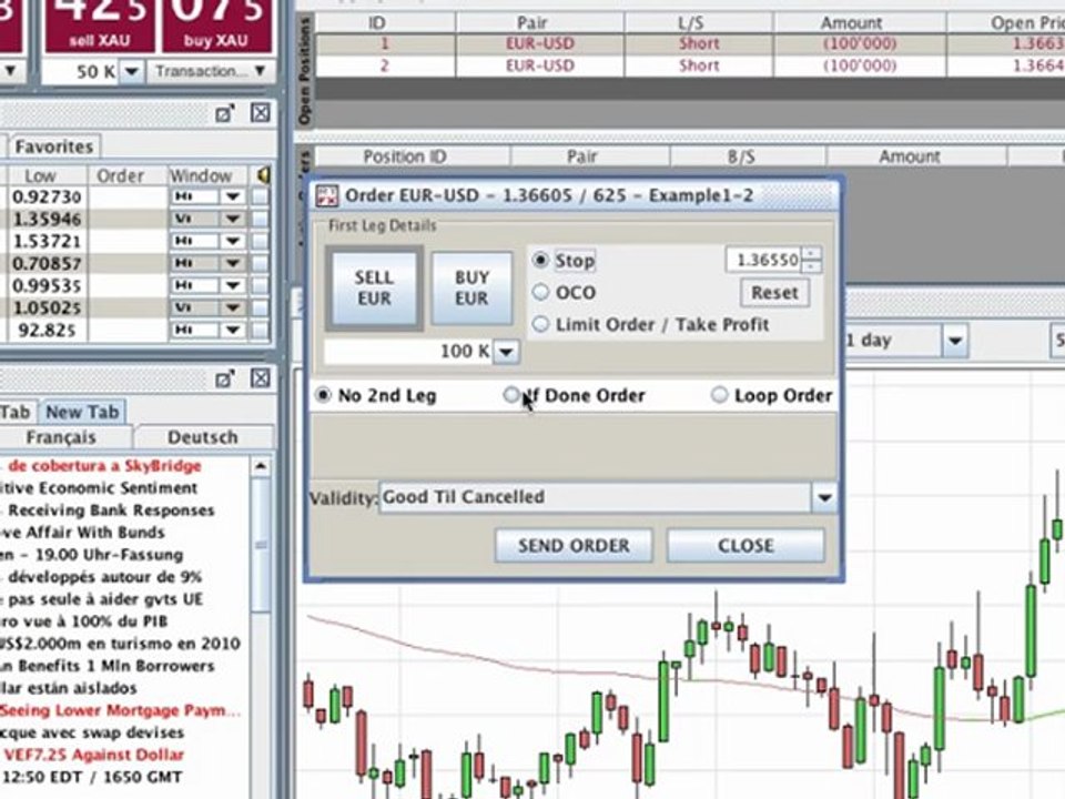 3/9 Forex Non Linked order (entry order)